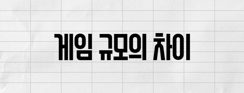 게임 규모의 차이